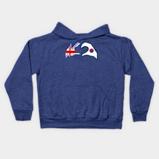 We Heart UK & Korea Patriot Flag Series Kids Hoodie